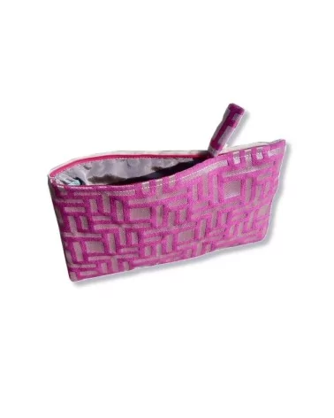 Bag in Bag, Necessaire geomettisch fuchsia Vorderseite