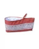 Bag in Bag, Necessaire - Bandeau dentelle rostrot Vorderseite