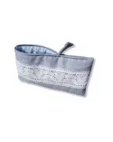 Bag in Bag, Necessaire Bandeau dentelle hellblau Vorderseite