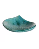 Schmuckschale Ton Oval - Azur Bronze seitlich