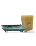 Set Seifenschale & Naturseife - All-in-One-Seife, Tulsi & Neem, vegan von Seifenmacher