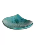 Schmuckschale Ton Oval - Azur Bronze seitlich