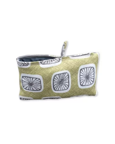 Bag in Bag, Necessaire Sonne im Quadrat pistache Vorderseite