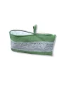 Bag in Bag, Necessaire Bandeau dentelle grün Vorderseite