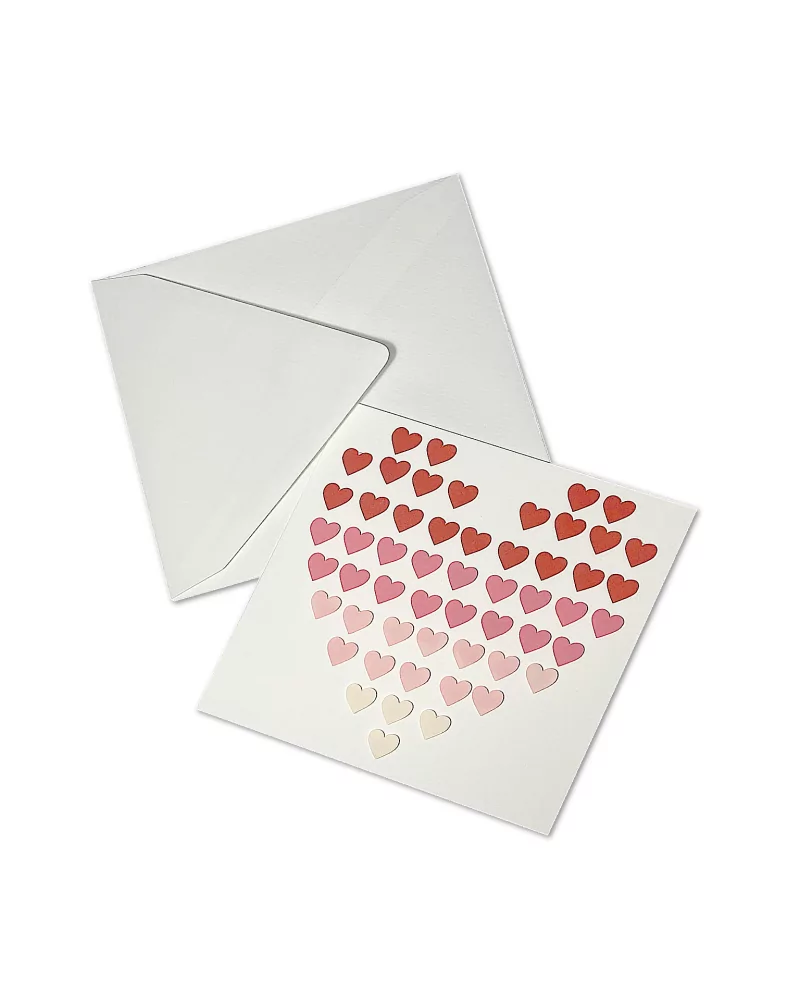 Glückwunsch Karte - rote Herzen - Muttertag