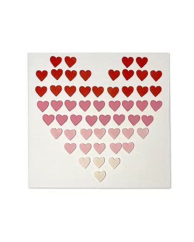 Glückwunschkarte & Grusskarte Karte - rote Herzen nur Karte