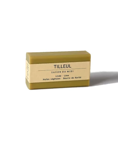 Bio-Seife mit Karité-Butter vegan - Lindeblüte - mit Verpackung