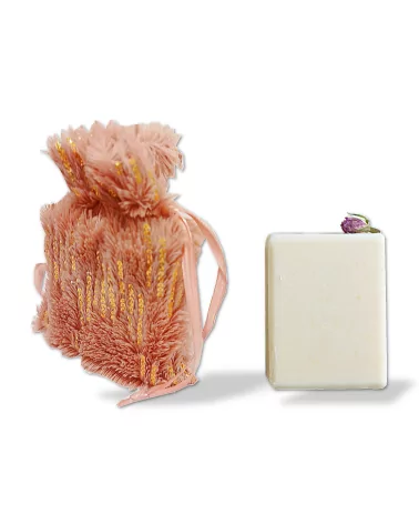 Geschenkset Weihnachten Naturseife & Säckli - Pink mit Seife und Säckli