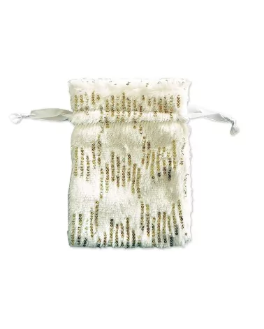 Geschenkset Weihnachten Naturseife & Säckli - Gold - Illustration von vorne