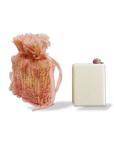 Geschenkset Weihnachten Naturseife & Säckli - Pink mit Seife und Säckli