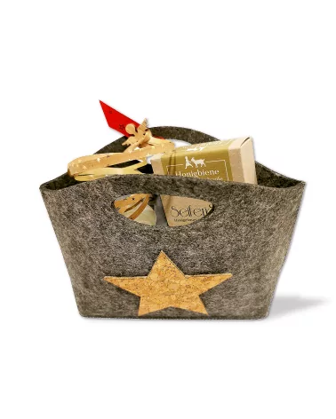 Geschenkset Weihnachten 2x Naturseife & 1x Holzunterleger - Illustration Set gross