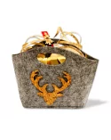 Geschenkset Weihnachten 3x Naturseife & Holzunterleger - Hirsch klein - Illustration Set