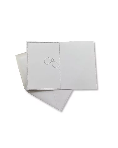 Glückwunsch- & Gruss Karte genäht - 3D Blüten rosé