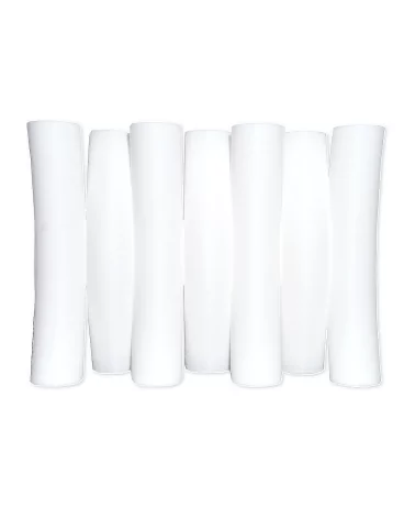 Seifenschale aus Kunststoff - Noodles in weiss ohne Seifen illustriert