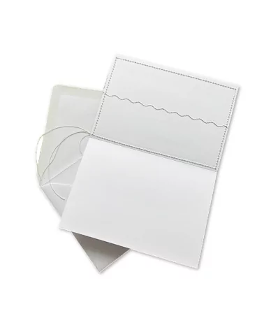 Glückwunsch- & Gruss Karte genäht - Fels und Meer Innenseite