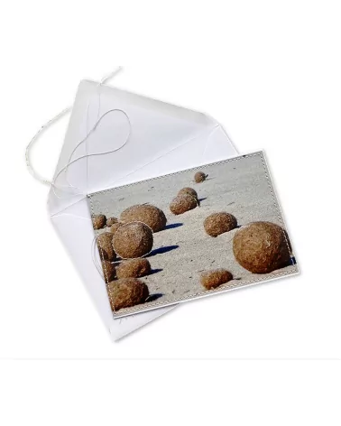 Glückwunsch- & Gruss Karte genäht - Strandkugeln