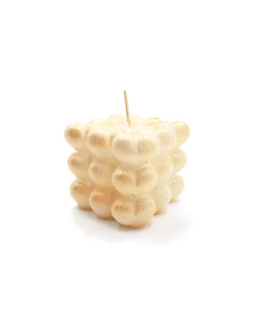  leicht goldene Nachhaltig-Kerze & Dekor-Kerze - Bild 1