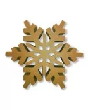 Schneeflocke 3D / 2 cm dick als Dekor