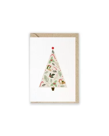 Weihnachtskarte & Grusskarte - Tannenbaum mit Couvert
