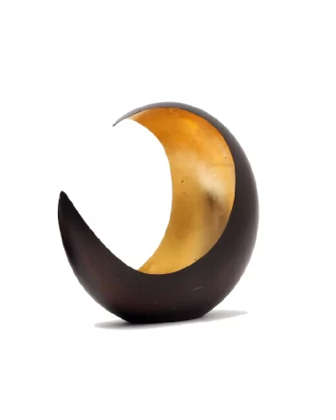 Teelicht & Goldlicht - Teelichschale Luna bronze-gold 15 cm