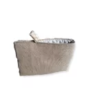 Tablet Bag mini Samtblumen auf Sand Rückseite