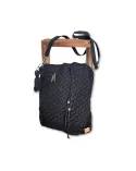 Tasche gehäckelt 32x28 - schwarz