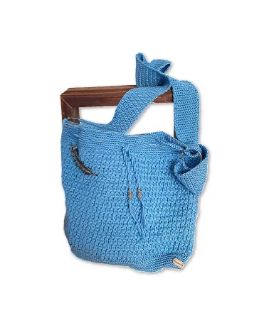 Tasche gehäckelt - blau