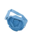 Tasche gehäckelt - blau innen
