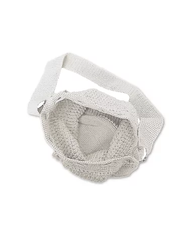 Tasche gehäckelt - Weiss Innen