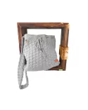 Tasche gehäckelt - Grau