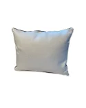 Edel Überzug & Kissen Samt - schwarzes Blatt 30 x 40 hinten