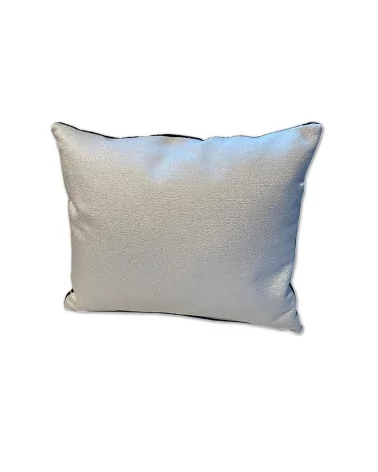 Edel Überzug & Kissen Samt - schwarzes Blatt 30 x 40 hinten