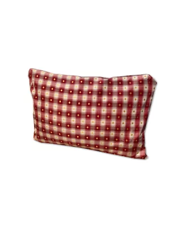 Edel Überzug & Kissen Baumwolle - Carré rot-weiss-gelb 30 x 50