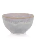 Stoneware Schale –Müslischale, Snackschale - Handgemacht - Polarweiss Seitlich