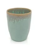 Stoneware Becher/Tasse – Kaffeebecher, Teetasse Handgemacht - Türkis