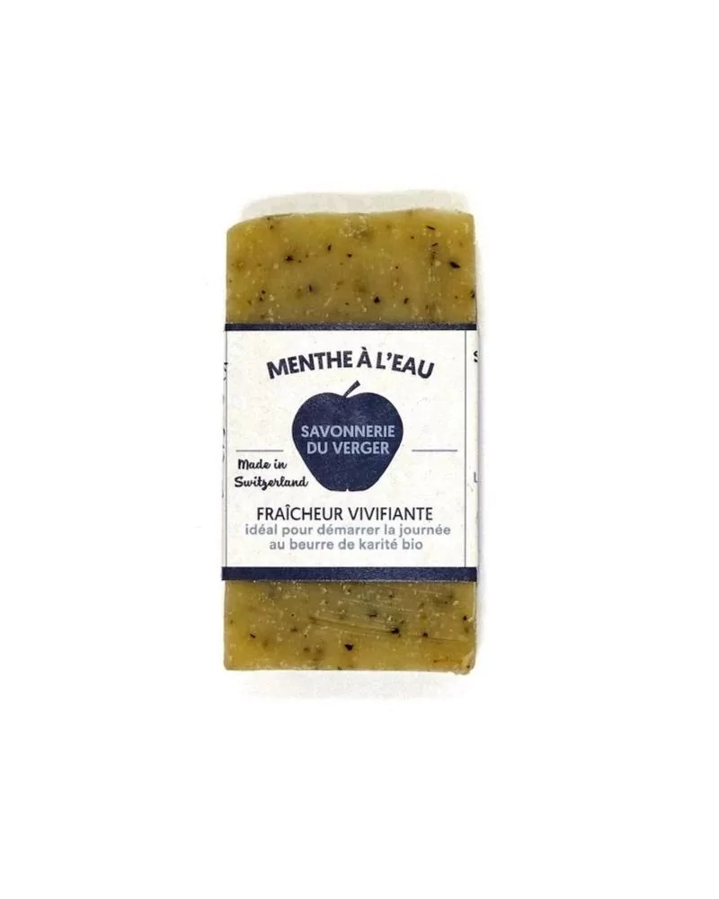 Minzwasser Hand-, Dusch- & Peelingseife - Naturseife mit Sheabutter vegan - ohne Deko