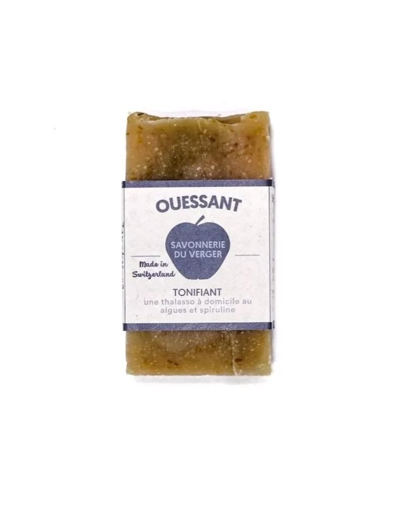 Bretonische Ouessant Hand- & Duschseife - Naturseife mit Algen & Spirulina - ohne Deko