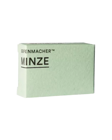 Minze Gästeseife und Geschenkseife (25g) - Haarseife, Duschseife & All-in-One Naturseife - Schweizer Seife vegan