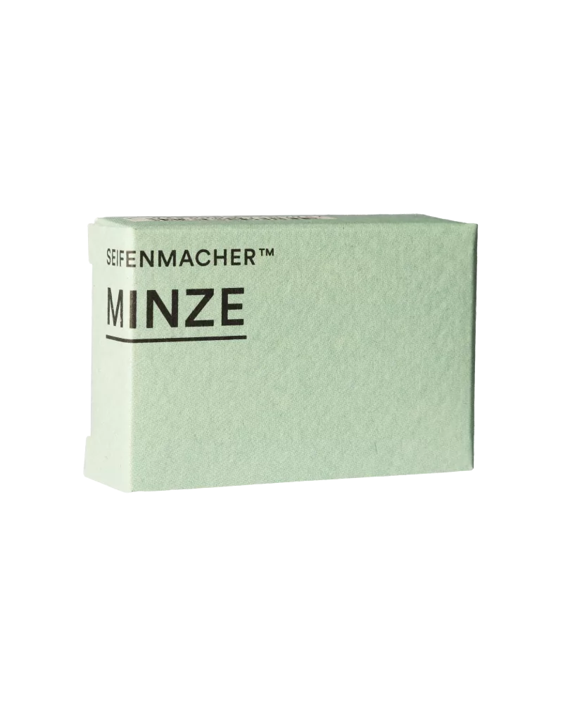 Minze Gästeseife und Geschenkseife (25g) - Haarseife, Duschseife & All-in-One Naturseife - Schweizer Seife vegan
