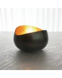 Teelicht & Goldlicht - Teelichtschale Swing bronze-gold 14 cm