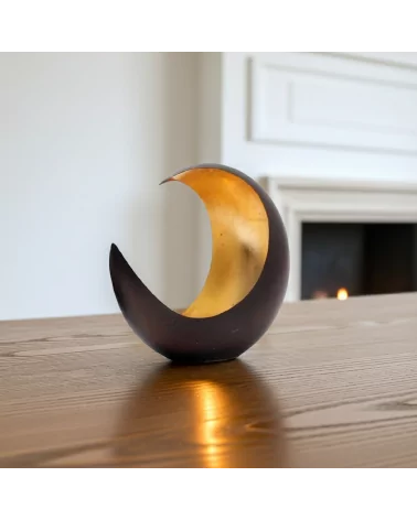 Teelicht & Goldlicht - Teelichschale Luna bronze-gold 15 cm - Teelicht ohne Kerze
