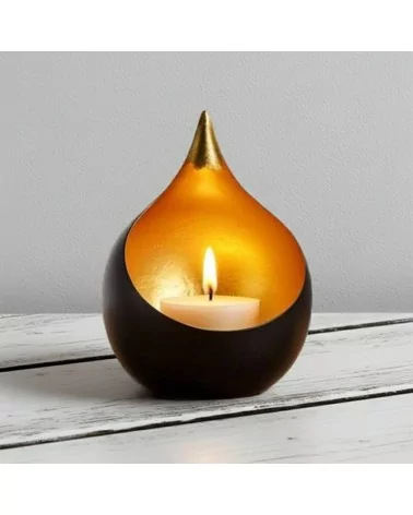 Teelicht & Goldlicht - Teelichschale Bola bronze-gold 15 cm