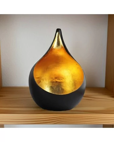 Teelicht & Goldlicht - Teelichschale Bola bronze-gold 15 cm - in Regal ohne Kerze