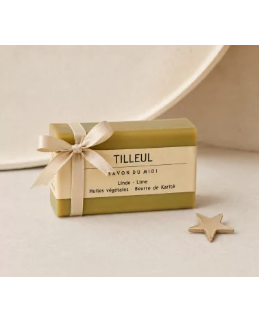Hand- & Duschseife mit Bio-Karité-Butter vegan - Lindenblüte - als Geschenk