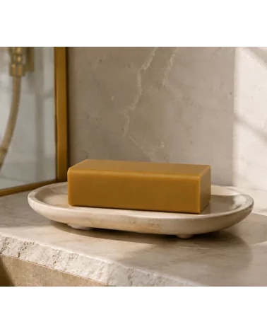 Hand- & Duschseife mit Bio-Karité-Butter vegan - Verveine (Eisenkraut) - in Bad bei Dusche