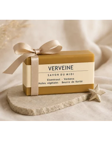 Hand- & Duschseife mit Bio-Karité-Butter vegan - Verveine (Eisenkraut) - als Geschenk