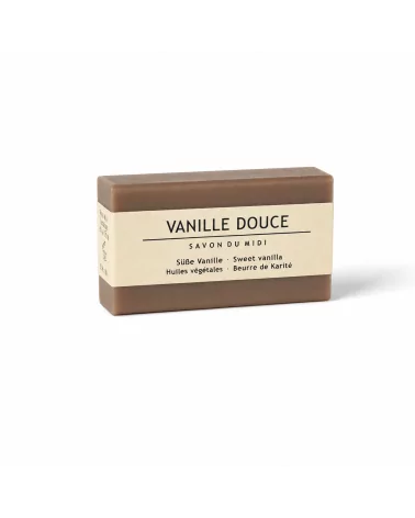 Bio-Seife Hand- & Duschseife mit Karité-Butter vegan - Vanille Douce (Süsse Vanille) - mit Verpackung
