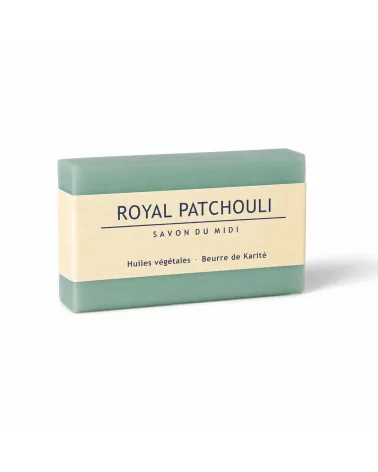 Bio-Seife Hand- & Duschseife mit Karité-Butter vegan - Royal Patchouli - mit Verpackung