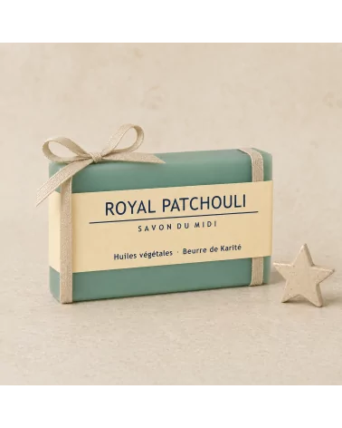 Hand- & Duschseife mit Bio-Karité-Butter vegan - Royal Patchouli - als Geschenk