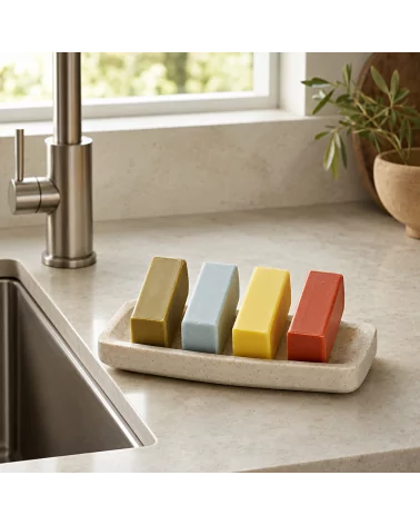Set Gästeseife - Miniseife Variétés Hand- & Duschseife mit Bio-Karité-Butter, vegan - bei Lavabo in Küche